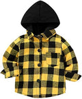 YOUNGER STAR Toddler Kids Boys Girls Flannel Hooded Plaid Shirt Button Baby Red by YOUNGER+STAR