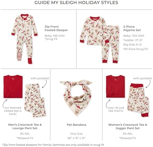 Burt's Bees Baby Matching Family Jammies, Organic Cotton, Holiday Pajamas - Image 2