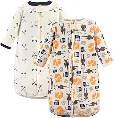 Hudson Baby Unisex Baby Cotton Long-Sleeve Wearable Sleeping Bag by HudsonBaby