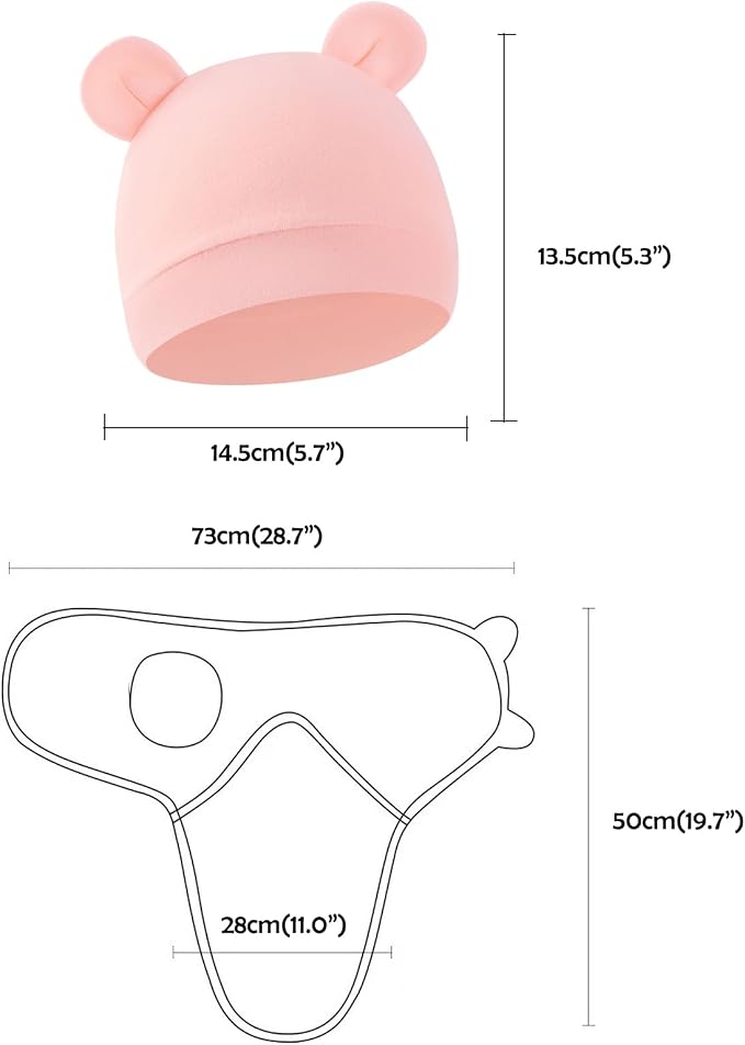 3-Pack Baby Swaddles for Newborns Girls - Image 2