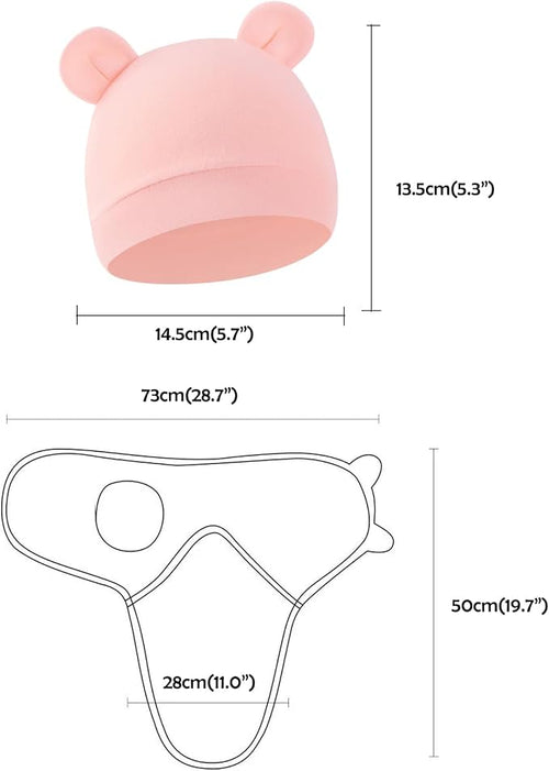 3-Pack Baby Swaddles for Newborns Girls - Image 2