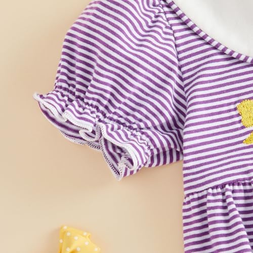 Baby Boy Girl Bubble Romper Short Sleeve Collar Summer Bodysuit - Image 6