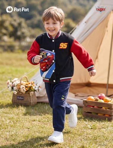 Disney Bomber Jacket Spider Man Marvel Toy Story Cars Varsity Cardigan2-13Y - Image 2