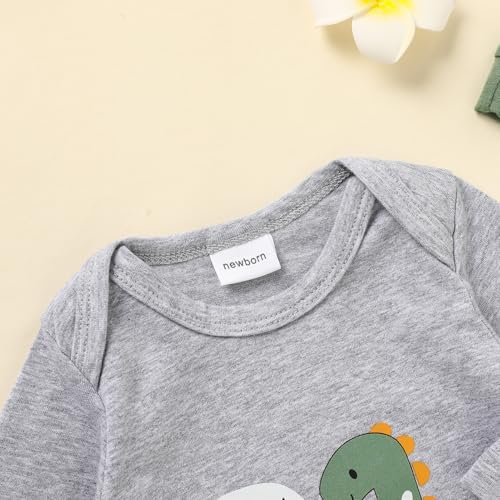GRNSHTS Newborn Baby Boy Romper Coming Home Outfits Letter Print Bodysuit - Image 4