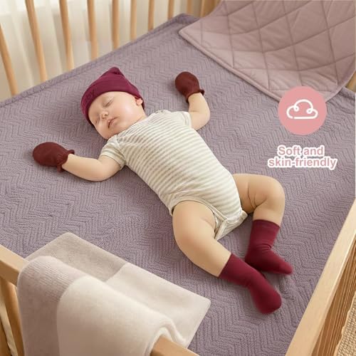 BQUBO Newborn Baby Hat Mittens Socks Set Infant Cotton Beanie Gloves Thick Warm - Image 3
