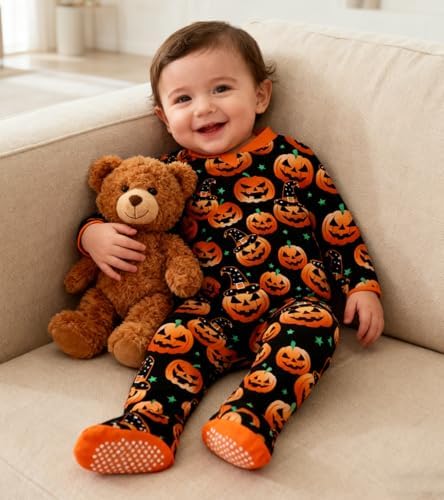 uideazone Baby Girls Footed Pajamas, Zip Sleeper - Image 4