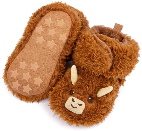 Baby Boys Girls Booties Newborn Baby Shoes Unisex Winter Warm Infant Slippers by Unknown