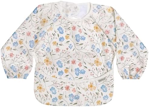 haakaa Long Sleeve Baby Bib, Waterproof & Adjustable Baby Smock Bib by haakaa