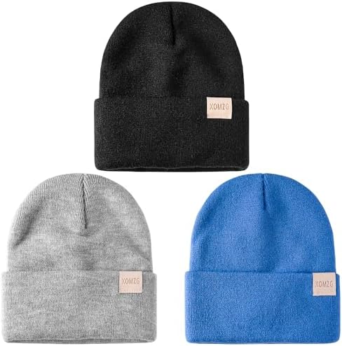 XOMZG Toddler Beanie Kids Winter Hats Infant Warm Knit Cap Newborn Winter Warm by Unknown