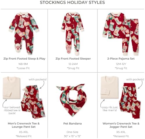 Burt's Bees Baby Matching Family Jammies, Organic Cotton, Holiday Pajamas - Image 2