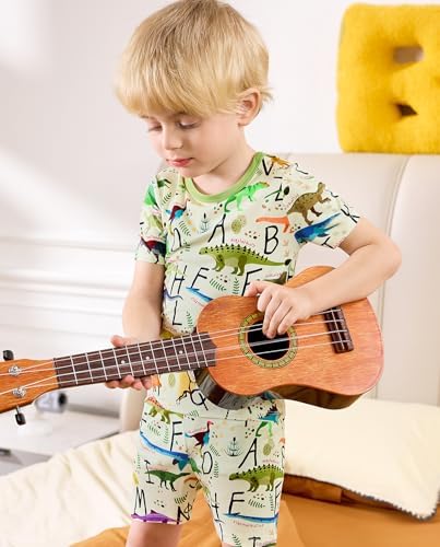 babee Reshinee Bamboo Viscose Toddler Boys Pajamas Set, Short Sleeve Kids - Image 3