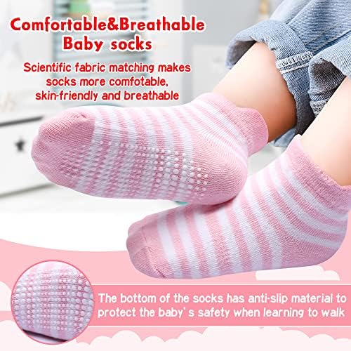 Toddler Non Slip Grip Ankle Socks - Image 4
