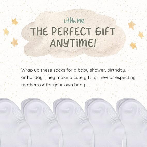 Little Me 20-Pack Newborn Baby Infant & Toddler Unisex Socks, 0-12/12-24 Months - Image 8