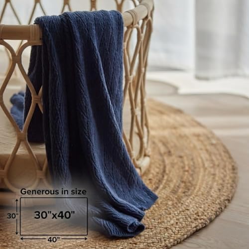 Receiving Blankets, 100% Organic Cotton Knit, Newborn Baby Swaddle | - Image 6