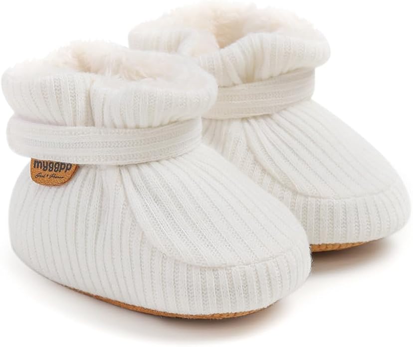 Ohwawadi Infant Baby Slippers Girls Boys Booties Warm Baby Socks Shoes Newborn - Image 3