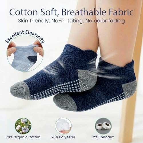 GOTS Organic Cotton Blend Ankle Toddler Socks 6M-12M-2t-3t-4t-5t Baby Gift - Image 4