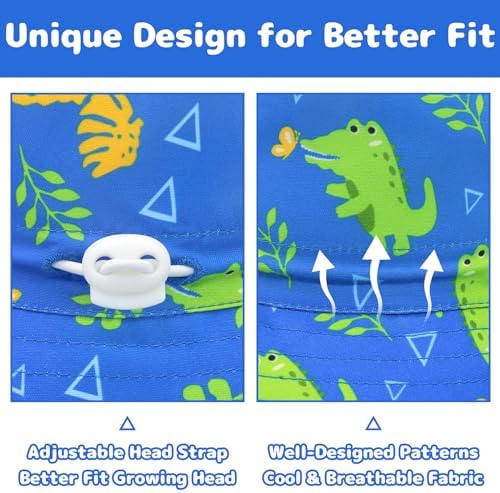 Baby Sun Hat Baby Boy Hats Toddler Hat UPF 50+ Bucket Hat - Image 4