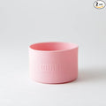 Little Seed Farm Protective Silicone Sleeves for Jars - 2-Pack - Light Pink