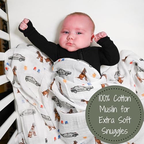 LollyBanks Muslin Swaddle Blankets 2 Pack, 100% Cotton Baby Blanket - Image 2