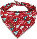 lionet paws Christmas Dog Bandana, Christmas Tree Fabric Dogs Kerchief by lionetpaws