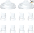 8PCS Duckbill Valves & 2PCS Diaphragm Compatible with Momcozy M5 Wearable Breast Pump, Replacement Pump Parts Accessories Compatible for M5 Momcozy, Not Original Mom Cozy Accessories