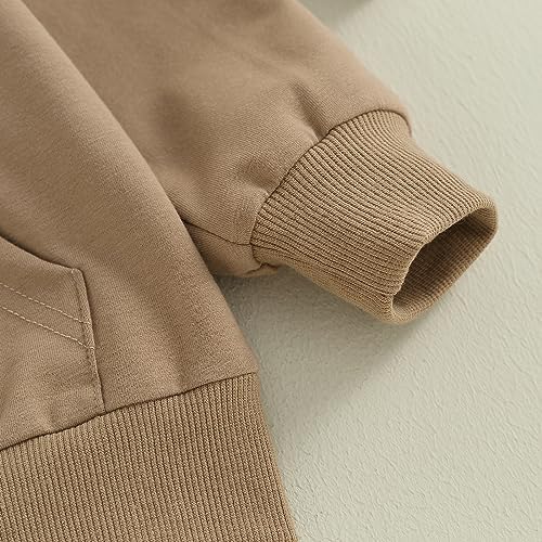 Unisex Baby Boy Girl Clothes Hooded Sweatshirts Solid Color Long Sleeve Hoodies - Image 6
