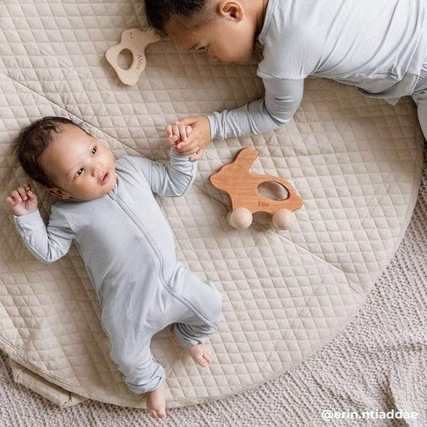KYTE BABY Unisex Rayon Made From Bamboo Zippered Rompers 0-24 Months