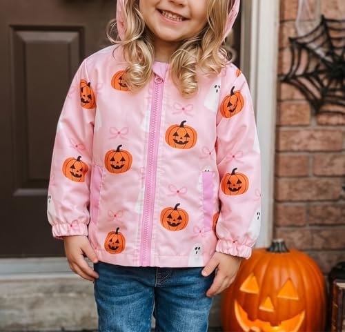 Toddler Baby Girl Windbreaker Jacket Zip Up Hoodie Long Sleeve Sweatshirt - Image 3