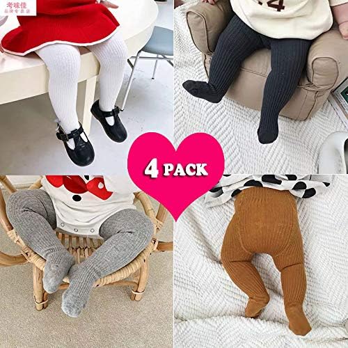 CECORC Baby Girls Tights Toddler Cable Knit Leggings Thick Cotton Infant Stockings Pantyhose 1-10T