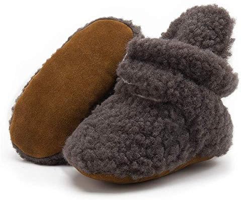 HsdsBebe Unisex Newborn Baby Cotton Booties Non-Slip Sole by HsdsBebe