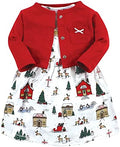 Hudson Baby Infant and Toddler Girls Cotton Dress and Cardigan Set by HudsonBaby