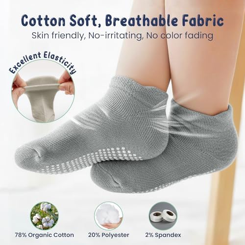GOTS Organic Cotton Blend Ankle Toddler Socks 6M-12M-2t-3t-4t-5t Baby Gift - Image 5