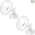 2pcs 28mm Flange Compatible with Spectra S1 S2 9 Plus Synergy Gold Ameda MYA Motif Luna Breast Pump, Replacement to Spectra Pump Parts, Breast Pump Shields 28mm Replace S1 S2 Parts