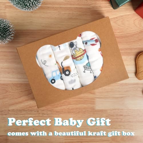 Baby Burp Cloths Muslin Washcloths 6 Pack Cotton Burp Rags - Image 7