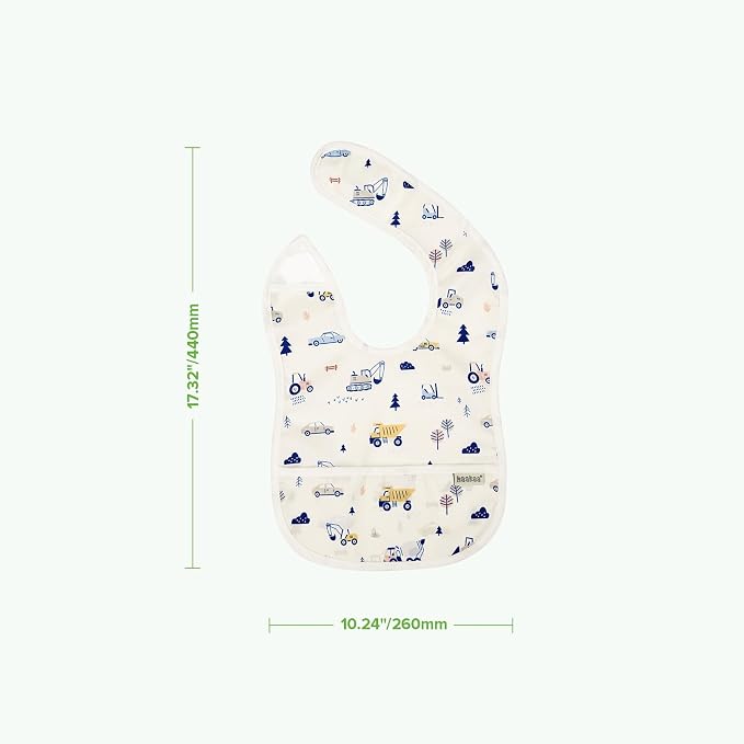 haakaa Waterproof Baby Bibs for Eating 2pcs for 6-24M - Image 9