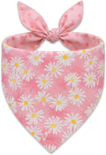 Spring Dog Bandana, Summer Dog Bandanas Boy Girl, Daisy Dog Scarf by YummipawsPetBandana