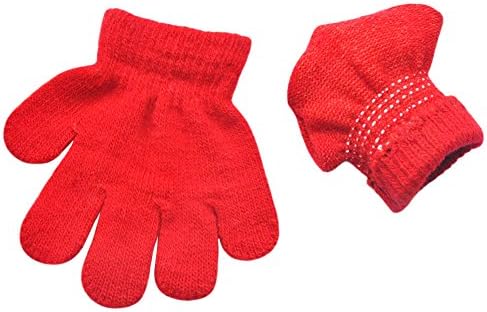 Toddler Boys and Girls Winter Knitted Writing Gloves, 1-3 Years Old - Image 4