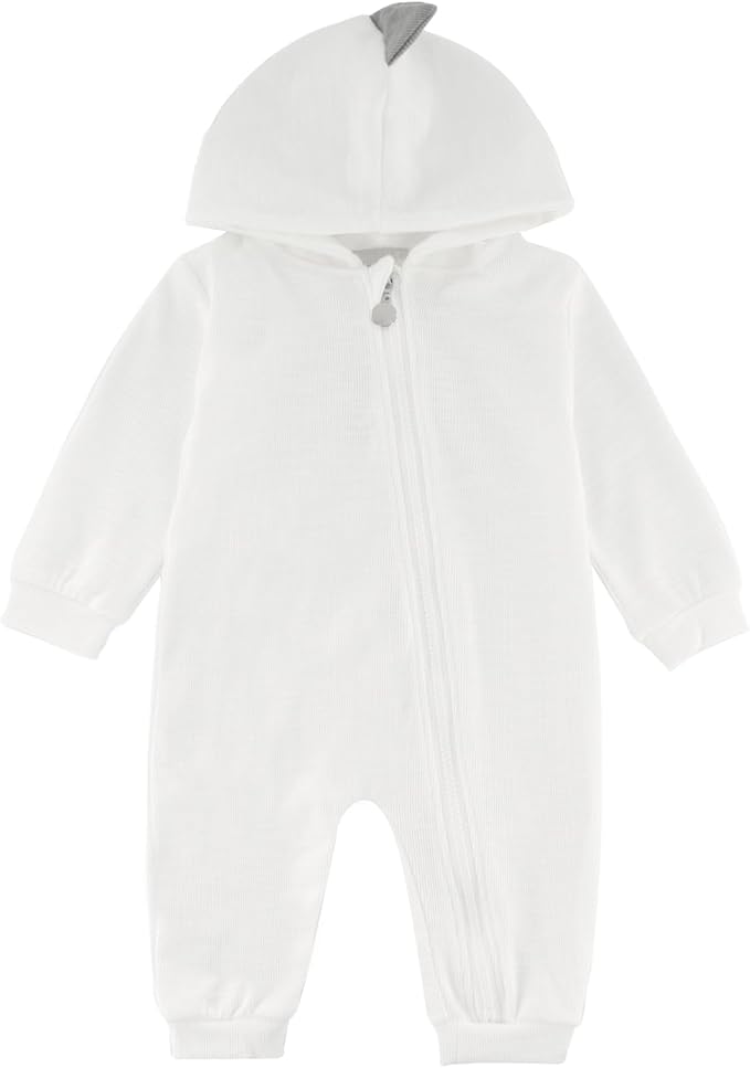 Baby Jumpsuit Hoodie Romper Zipper Long Sleeve One Piece Outfits Warm Clothes by GLEAMINGGRAIN