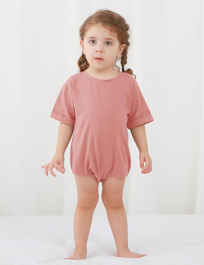 Jimonda Baby Bubble Romper Short Sleeve Bodysuit T-Shirt | 100% Cotton - Image 4