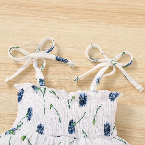 YOUNGER TREE Baby Girl Clothes Infant Summer Romper Dress Sleeveless Bodysuit - Image 4