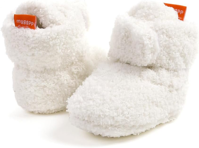 Baby Booties Cozy Fleece Slippers Soft Baby Shoes - Image 5