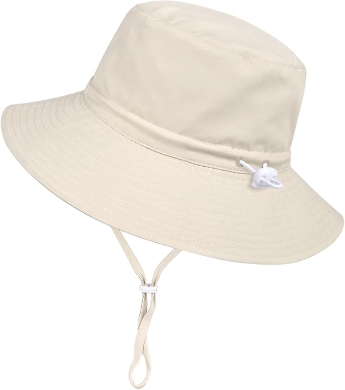 Baby Toddler Sun Hat, Boys Girls Adjustable Bucket Hat by DANMY