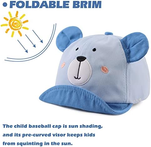 JANGANNSA Baby Duck Cap Infant Kids Sun Hat Bear Cute Cartoon Caps Spring Summer - Image 3