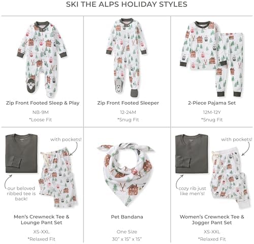 Burt's Bees Baby Matching Family Jammies, Organic Cotton, Holiday Pajamas - Image 2