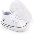 Unisex Baby Girls Boys Canvas High-top Shoes, Newborn Infant Anti-Slip Soft by KKIIDDSS