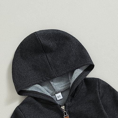 Fall Baby Clothes Newborn Boy Girl Hoodie Romper Long Sleeve Jumpsuit Winter - Image 5