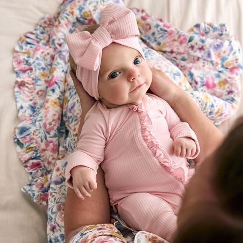 Little Sleepies Ruffle Zippy, Viscose from Bamboo Baby Pajamas, Girls Sleepers - Image 5