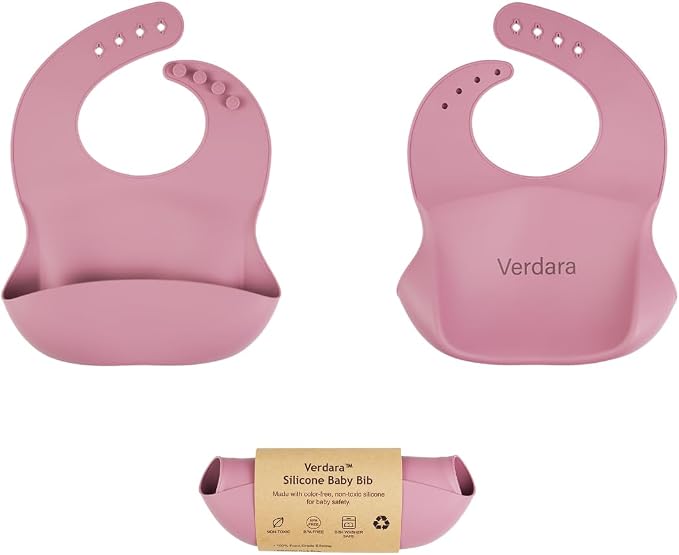 Soft Silicone Baby Bibs – 3 Pack | Adjustable, Waterproof, Easy-Clean Feeding - Image 3