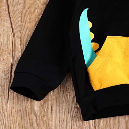 Sasaerucure Baby Boy Dinosaur Hoodie Sweatshirt - Image 4