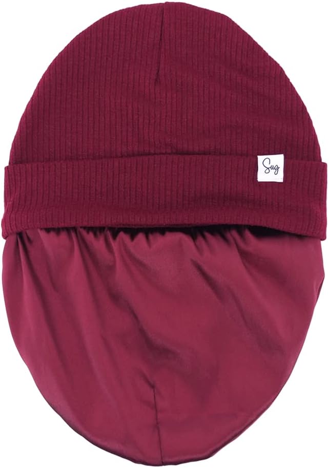 Jersey Beanie Hat for Newborn Baby Boys Girls Silky Satin Lined Hats Bonnet - Image 4